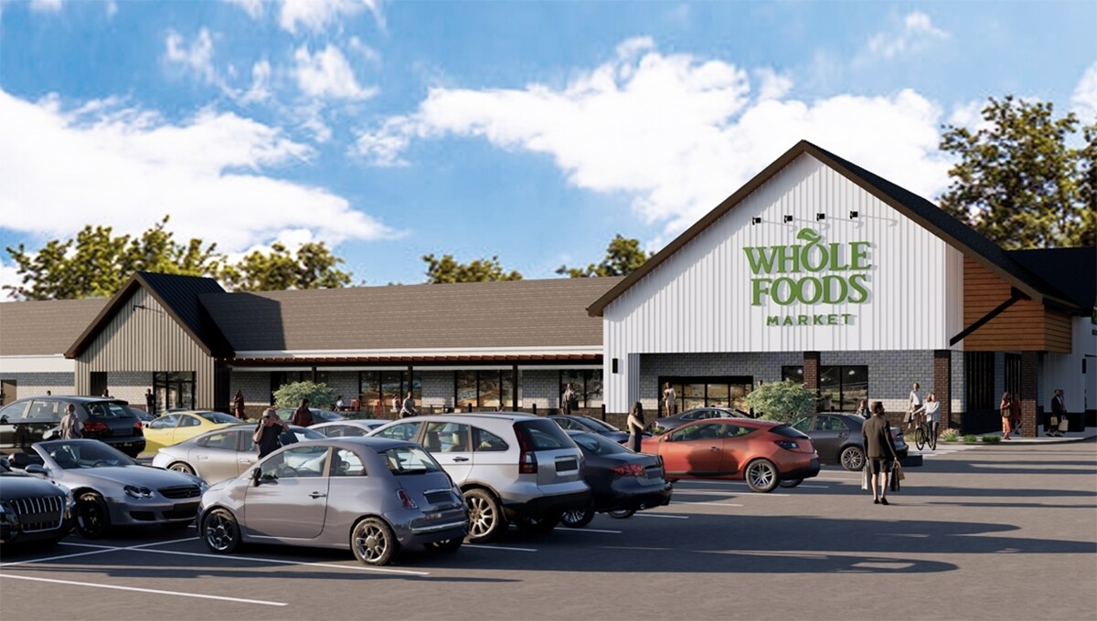Rendering of Crystal Brook Corner shopping center in Mount Sinai, New York.