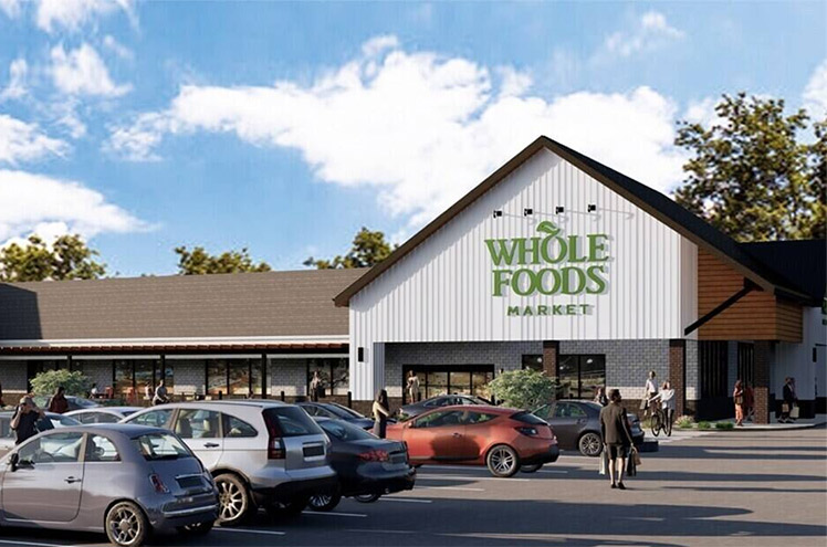 Rendering of Crystal Brook Corner shopping center in Mount Sinai, New York.