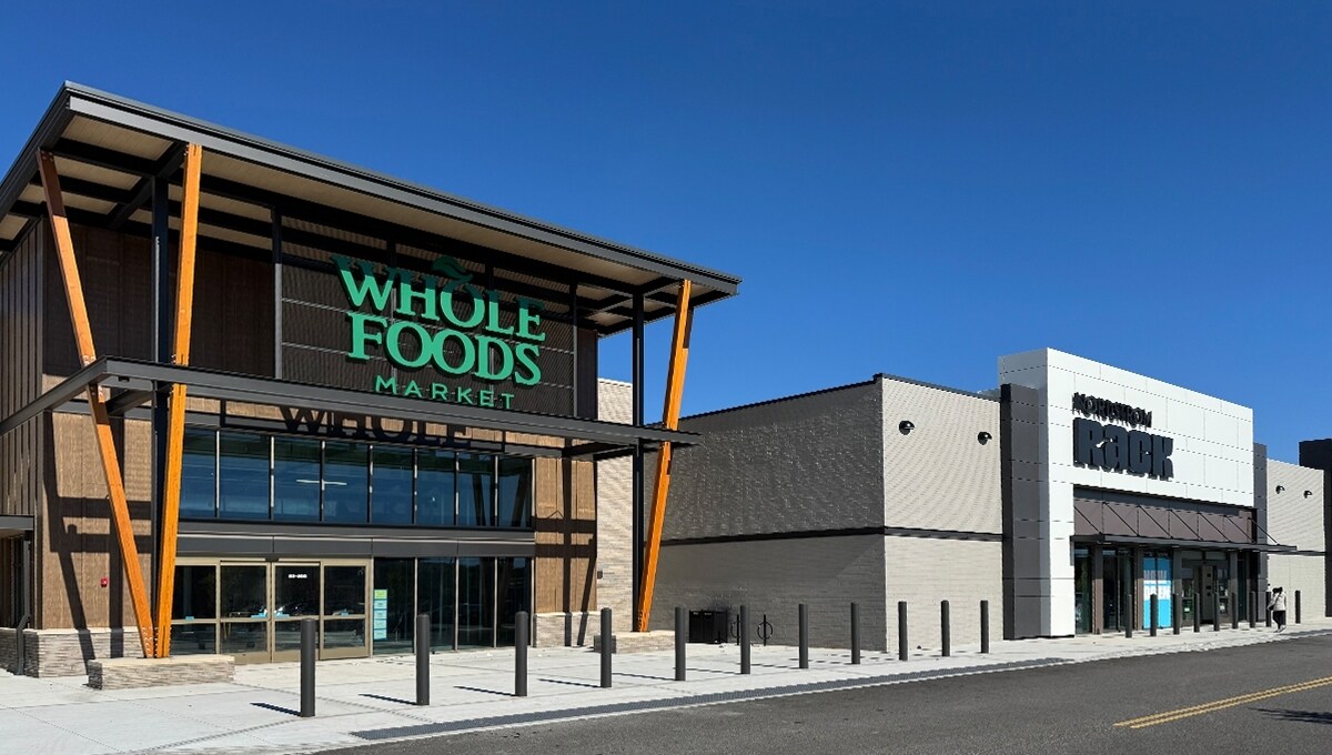 The Shops At SunVet, showing Whole Foods and Nordstrom Rack.