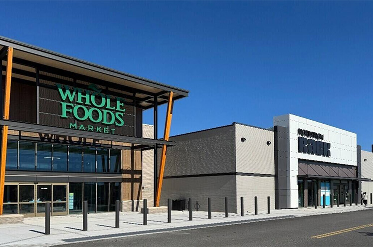 The Shops At SunVet, showing Whole Foods and Nordstrom Rack.