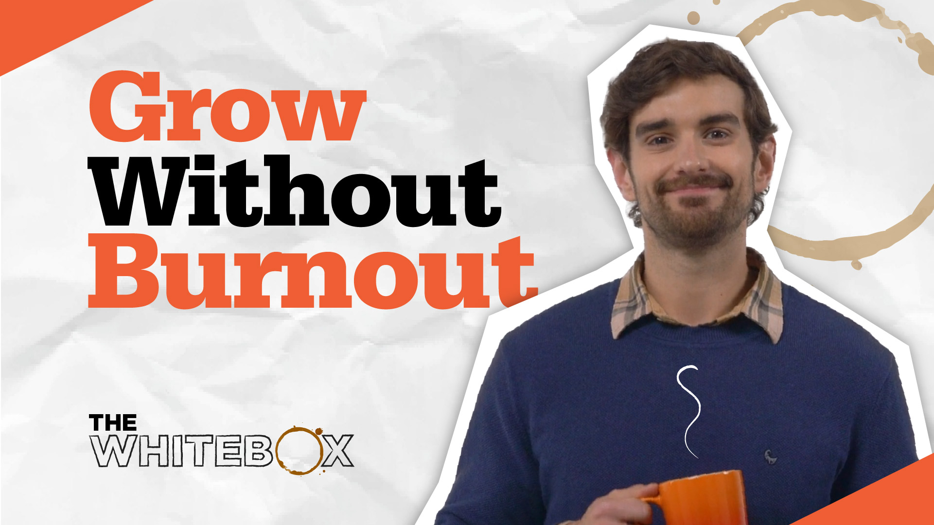 Image of The Whitebox host standing in front of a gray backgound.