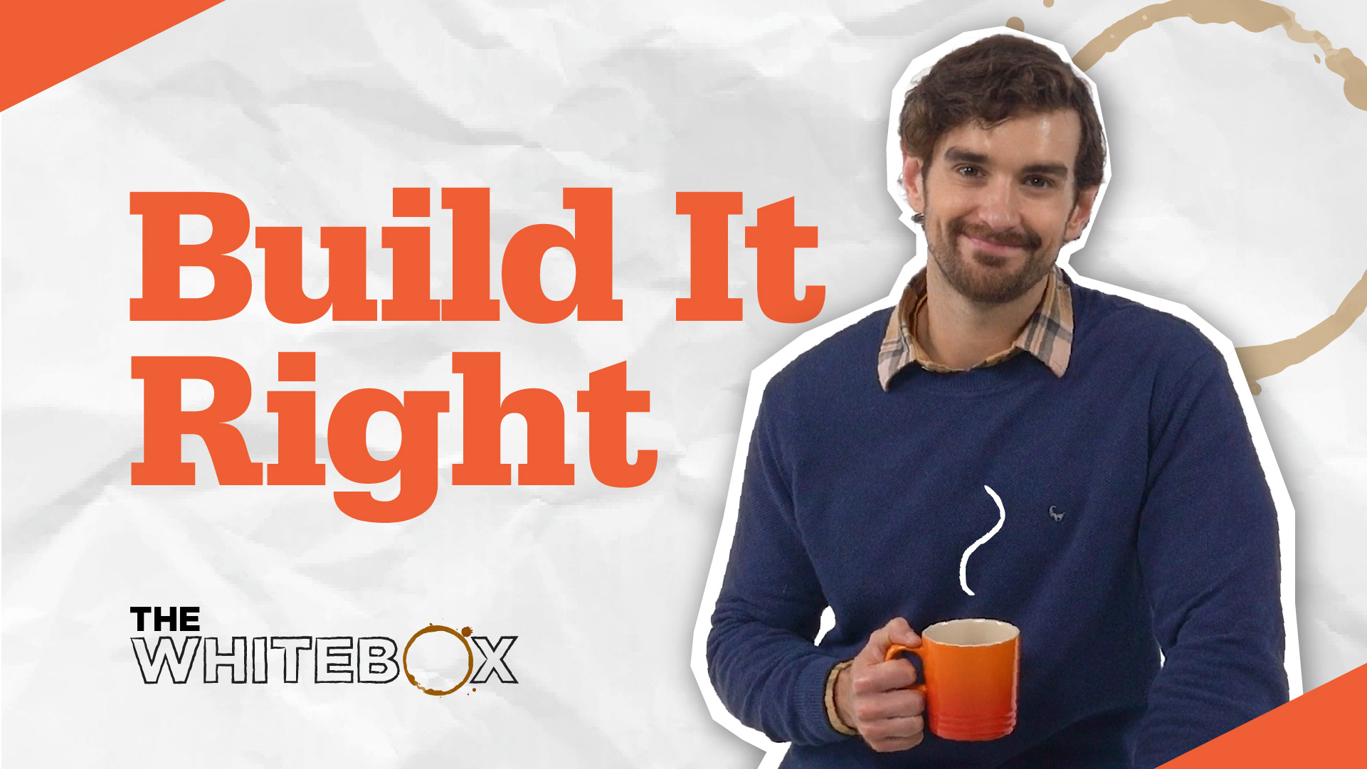 Image of The Whitebox host standing in front of a gray backgound.