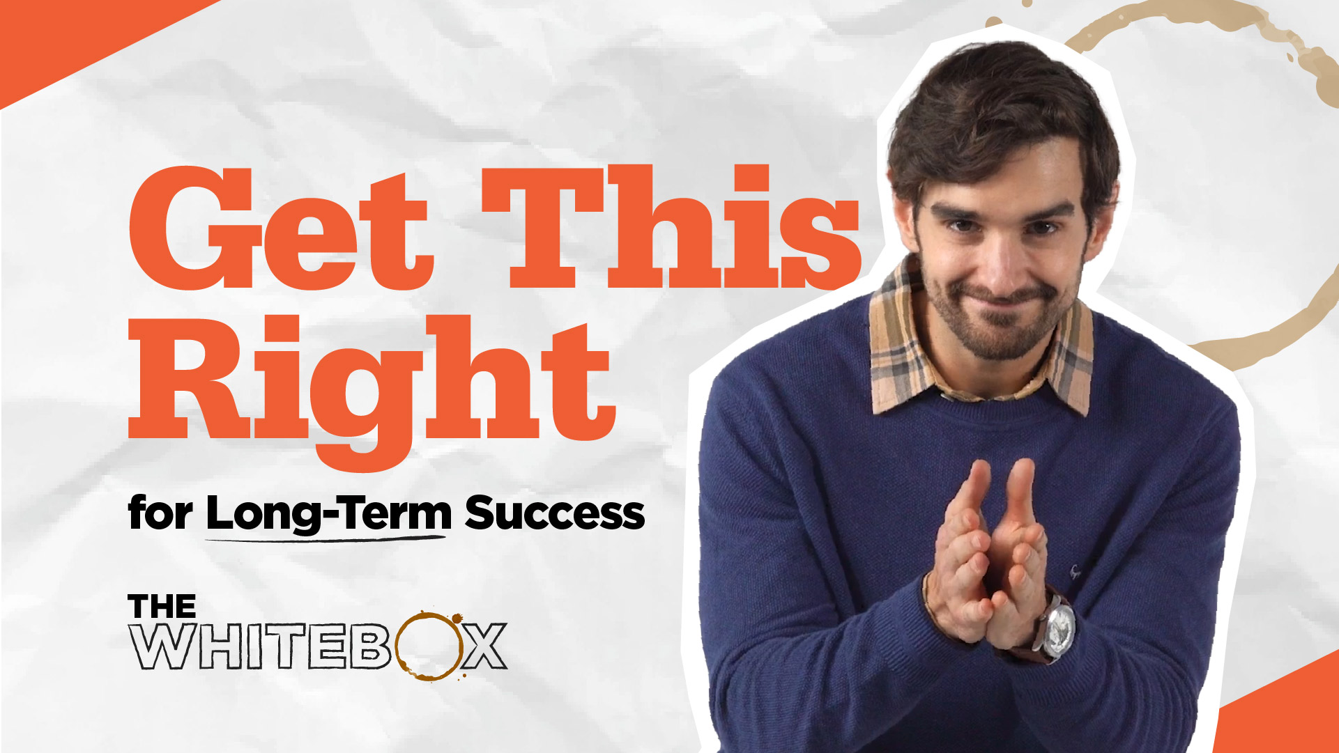 Image of The Whitebox host standing in front of a gray backgound.