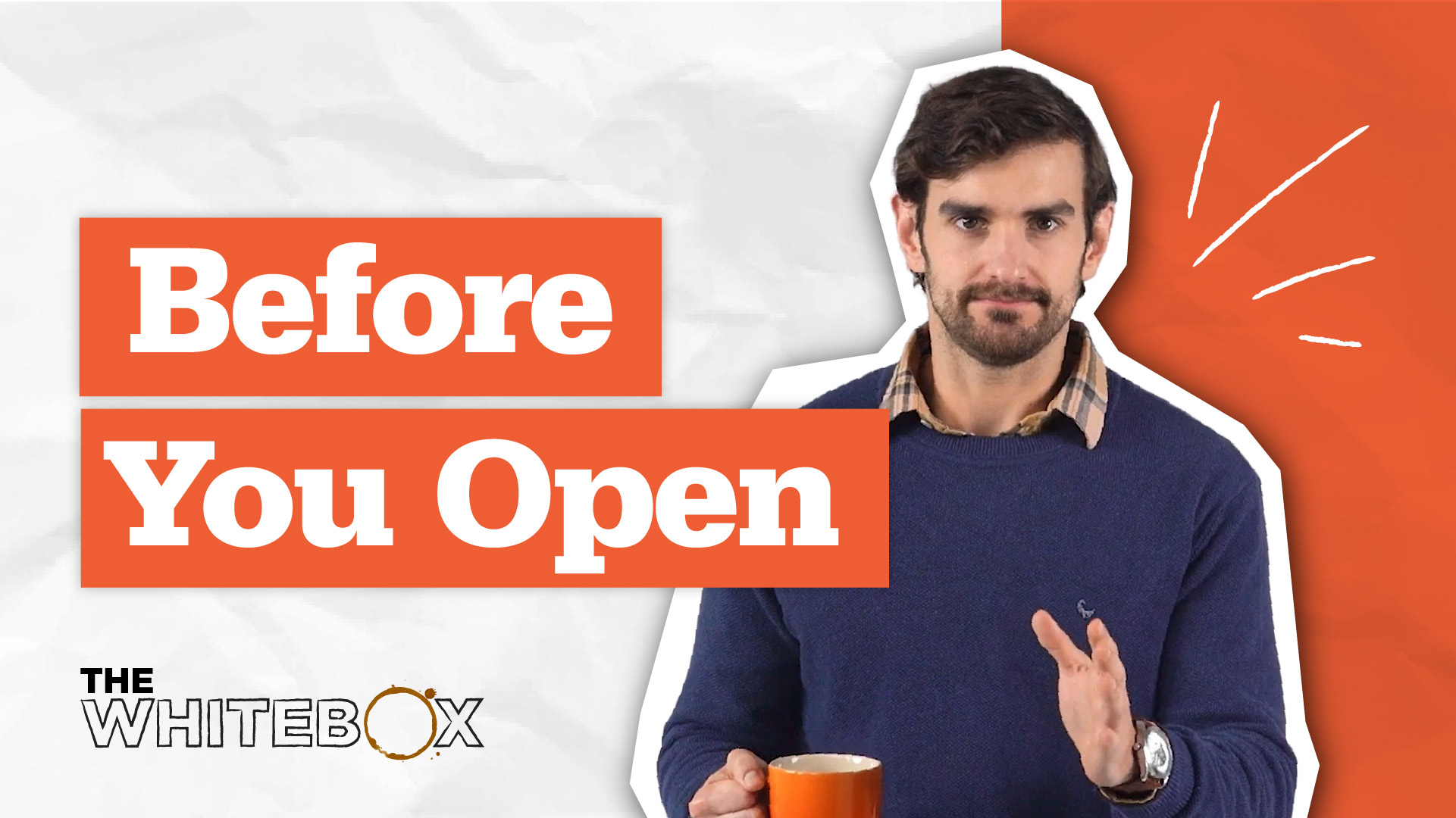 Image of The Whitebox host standing in front of a gray backgound.